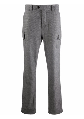Brunello Cucinelli houndstooth-pattern tailored trousers - Grey