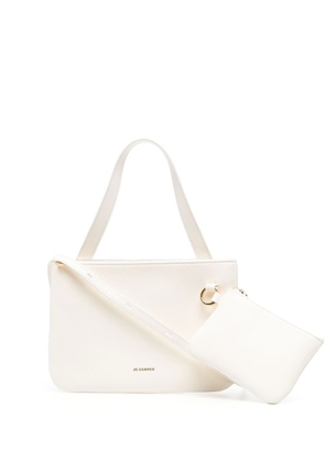 Jil Sander logo lettering tote bag - White