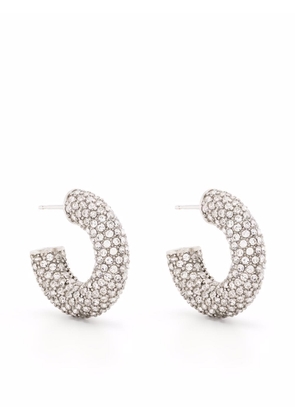 Amina Muaddi Cameron crystal-embellished earrings - White