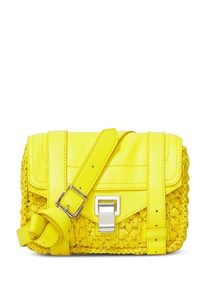 Proenza Schouler mini PS1 raffia crossbody bag - Yellow