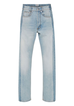 Alexander McQueen Worker Patched straight-leg jeans - Blue
