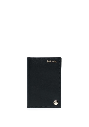 Paul Smith logo-detail leather cardholder - Black