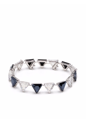 Swarovski Milenia crystal-embellished triangle cut bracelet - Black