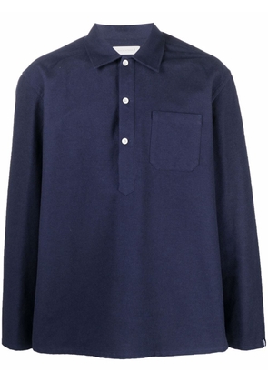 Mackintosh MILITARY cotton shirt - Blue