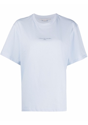 Stella McCartney 2001 logo organic-cotton T-shirt - Blue
