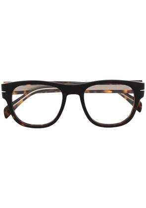 Eyewear by David Beckham squared tortoiseshell frames - Brown