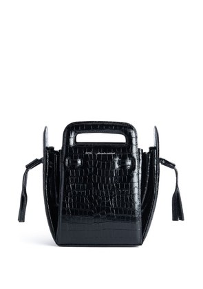 AMI Paris Accordéon leather bag - Black