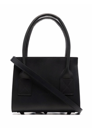 Marsèll mini leather box tote bag - Black