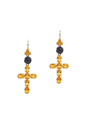 Dolce & Gabbana Family cross earrings - Gold