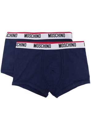Moschino logo waistband boxers - Blue