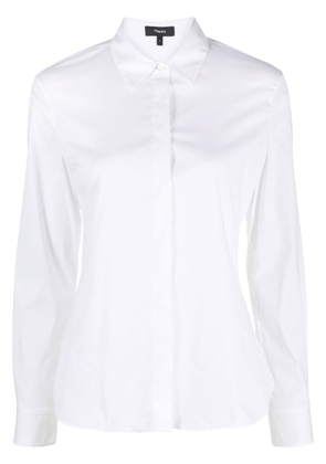Theory concealed placket shirt - White
