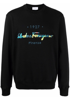 Ferragamo embroidered-logo sweatshirt - Black