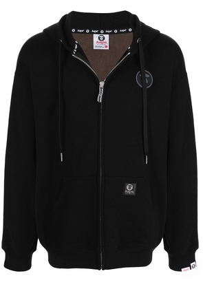 AAPE BY *A BATHING APE® studded-logo zipped hoodie - Black