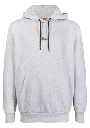 Paul Smith paint-splatter logo-print hoodie - Grey
