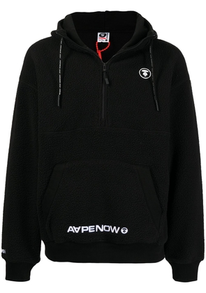 AAPE BY *A BATHING APE® logo-print zip-front hoodie - Black