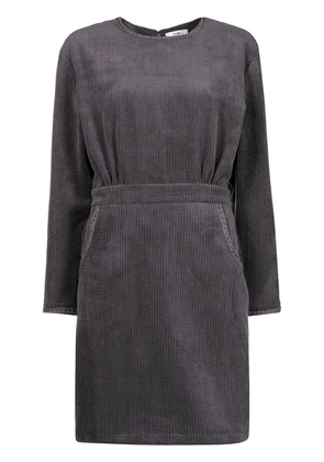 b+ab corduroy long-sleeve dress - Grey