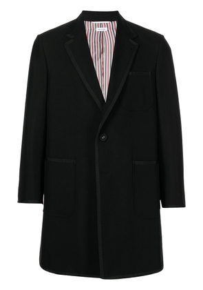 Thom Browne single-breasted wool coat - Black
