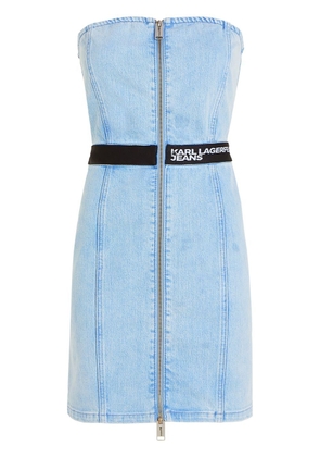 Karl Lagerfeld Jeans zip-front denim dress - Blue