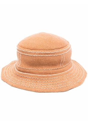 Barrie distressed bucket hat - Brown