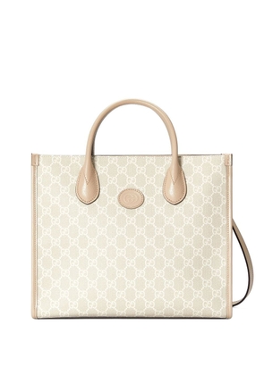 Gucci small tote bag with Interlocking G - White