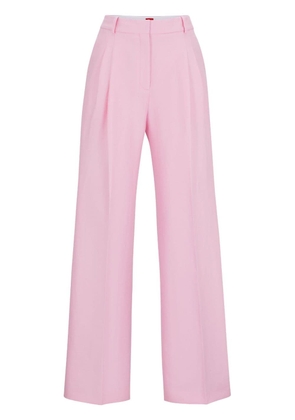 HUGO tailored straight-leg trousers - Pink