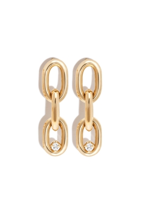Zoë Chicco 14kt yellow gold diamond chain-link earrings