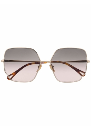 Chloé Eyewear oversized-frame sunglasses - Gold