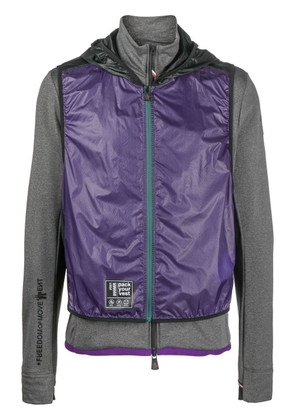 Moncler Grenoble zip-up hooded jacket - Purple