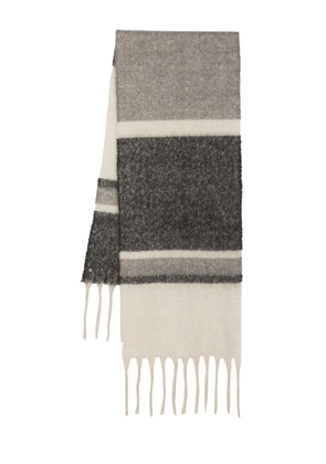 Mackintosh striped blanket scarf - Grey