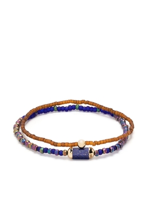 LUIS MORAIS 14kt yellow gold lapis lazuli bracelet - Brown