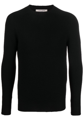 Fileria round-neck knit jumper - Black