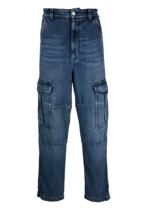 MARANT straight-leg cargo jeans - Blue