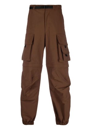 MSGM mid-rise cargo trousers - Brown