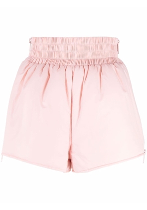 RED Valentino side-zip padded shorts - Pink