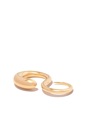 KHIRY gold vermeil-plated Adder double ring