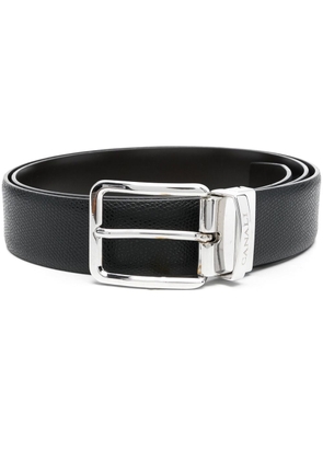 Canali buckled leather belt - Black