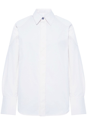 Dion Lee shoulder-pad point-collar shirt - White