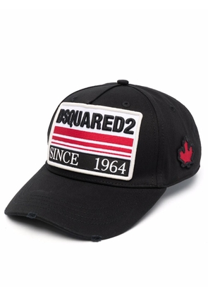 Dsquared2 logo-patch baseball cap - Black