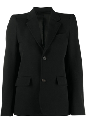Balenciaga padded shoulder blazer - Black