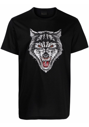 Billionaire Wolf-print T-shirt - Black
