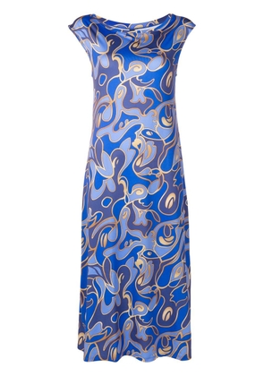 Lygia & Nanny graphic-print scoop-neck dress - Blue