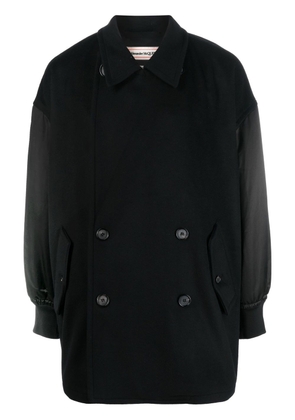 Alexander McQueen double-breasted wool coat - Black