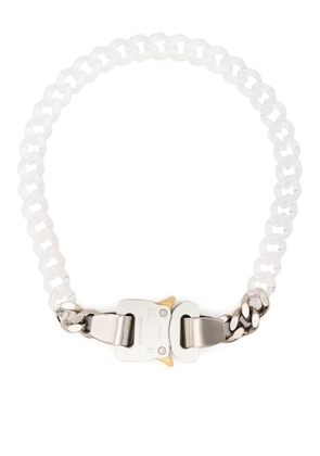 1017 ALYX 9SM rollercoaster buckle necklace - White