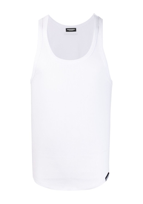 Dsquared2 ribbed cotton tank top - White