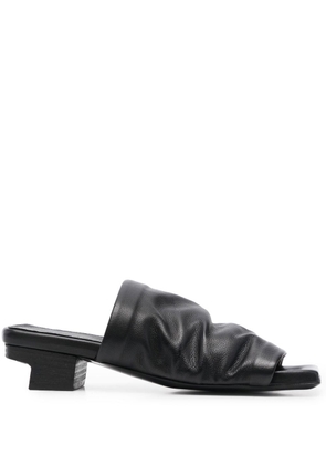 Marsèll creased-effect leather sandals - Black