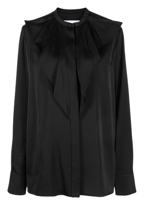 Jil Sander ruffled long-sleeve blouse - Black