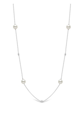 Yoko London 18kt white gold Akoya pearl necklace - Silver
