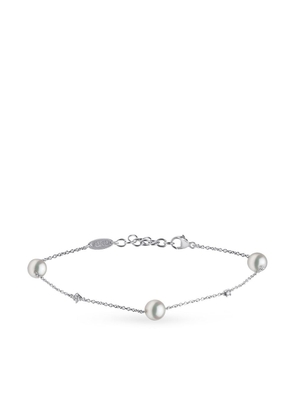 Yoko London 18kt white gold Classic Akoya pearl bracelet - Silver