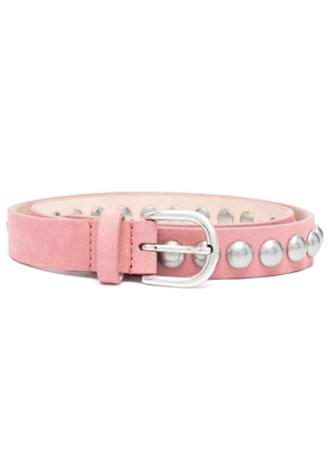 ISABEL MARANT studded buckle belt - Pink