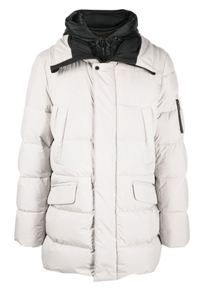 Moorer hooded padded jacket - Neutrals
